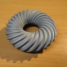 düz spiral torus eğitim 3d print model - Mito3D
