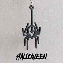 earrings halloween spider 1 jewellery 3d printing printed 3d print model - Mito3D