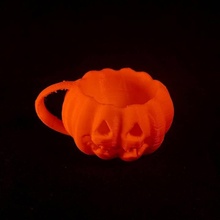 pumpkin & garden dining halloween drinks 3d print model - Mito3D