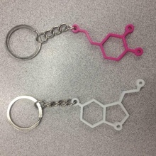 serotonin dopamin moda aksesuar serotoninanddopaminemolecule 3d print model - Mito3D