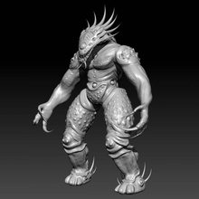 bratus monster enemy guyver zoanoid 3d print model - Mito3D