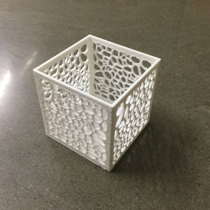 voronoi box Garten pencilholder 3D print model - Mito3D