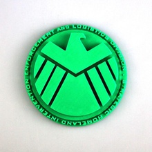 shicheld logo fan Kunst marvel Schild Superheld avengers 3d print model - Mito3D