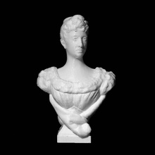 retrato camil la fabra scan busto mulher 3d print model - Mito3D