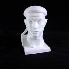 red fleet man shock-worker vlasov scan face 3d print model - Mito3D