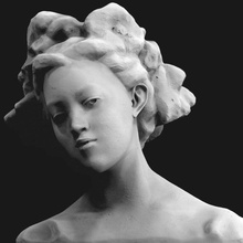gioventù scansione faccia ritratto donna 3d print model - Mito3D