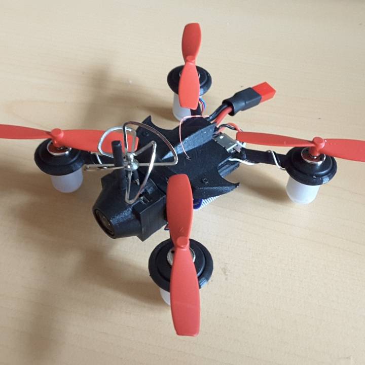 micro quad racer 2s 90mm in policarbonato gadgets elettronica fotocamera fpv quadcopter 7 multirotor cleanflight betaflight coreless 85x20 miniracer 4volts horrizon 3D print model - Mito3D