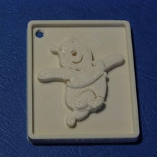 winnie the pooh trousseau clés mode accessoires 3d print model - Mito3D