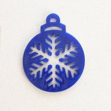 christmas tree ornament snowflakes & garden delukart christmastreeornament christmastreedecoration 3d print model - Mito3D
