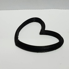 cuore forma cookie cutter giardino cookiecutter i 3d print model - Mito3D