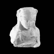 funerary bas-relief 1 woman's bust scan 3d print model - Mito3D