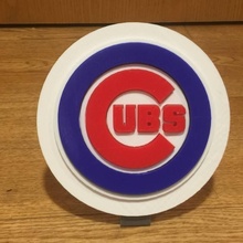 chicago cubs logo fan art baseball mlb i cuccioli majorleague 3d print model - Mito3D