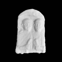 funerary stela depicting members brotherhood 1 scan 3d print model - Mito3D