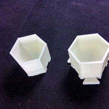 modulare Wabenstruktur Garten cup honeycomb modular ornament storage Fach 3d print model - Mito3D