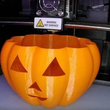 jack o'lantern & garden halloween pumpkin jacko'lantern jackolantern 3d print model - Mito3D