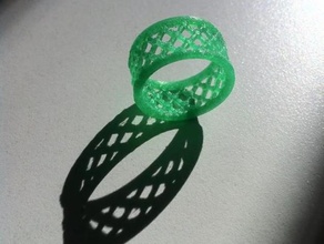 bezier anel jóias 3d print model - Mito3D