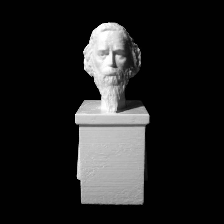 busto rabindranath tagore scan 3D print model - Mito3D