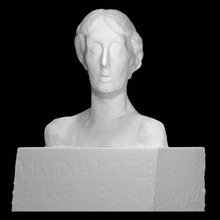 virginia Woolfs Büste scan 3d print model - Mito3D