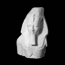 younger memnon colossal bust ramesses ii scan 3d print model - Mito3D