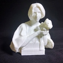 mujer flores scan busto 3d print model - Mito3D