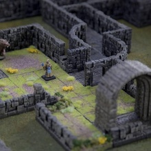 rampage tile pack 54 updated tabletop rpg wargames boardgames dungeontiles 3d print model - Mito3D