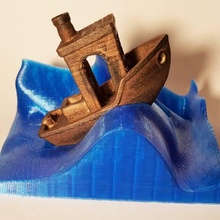 wave stand 3dbenchy - jolly 3d printing torture-test build printer boat fun 3d print model - Mito3D