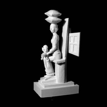 gardien foyer numérisation bébé femme 3d print model - Mito3D