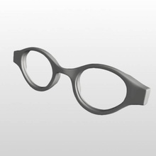 gözlük şablonu Kare moda aksesuar çerçeveleri floreoncompetition 3d print model - Mito3D