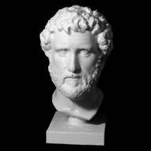 marble portrait emperor antonius pius scan bust face man 3d print model - Mito3D