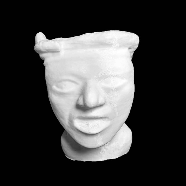 cerámica cabeza scan 3D print model - Mito3D