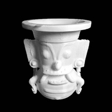 pottery vessel representing storm god scan 3d print model - Mito3D