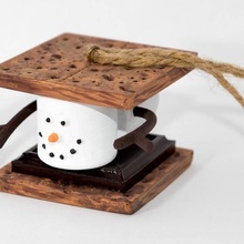 marshmallow s mores ornamento natale giardino s'mores smores 3d print model - Mito3D