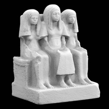 escultura funeraria amenemheb alcalde tebas esposa madre scan 3d print model - Mito3D