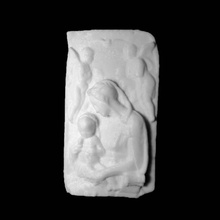 relief madonna child scan 3d print model - Mito3D