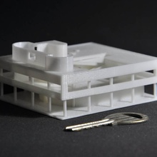 villa savoye eğitim bina mimari 3d print model - Mito3D