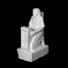 kniende statue tjairy hathor scan 3d print model - Mito3D