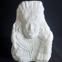 giada busto quetzalcoatl scansione antichi decorazione 3d print model - Mito3D