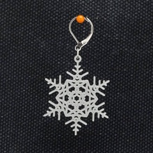 orecchini fiocco neve 1 gioielli natale inverno gli fiocchi stampa 3d Stampato in 3d print model - Mito3D