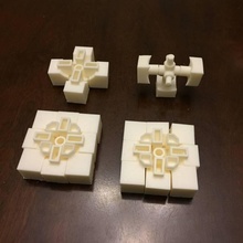 blank rubik's cube toys & games fun game toy rubikscube rubixcube 3d print model - Mito3D