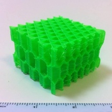 3d honeycomb infill concept education michaelgraham infillpatterns hexagonalstructure bee snests combcell z-dependentstructures 3d print model - Mito3D