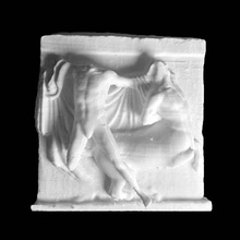 centaure appuyant plaie numérisation antique l'architecture 3d print model - Mito3D