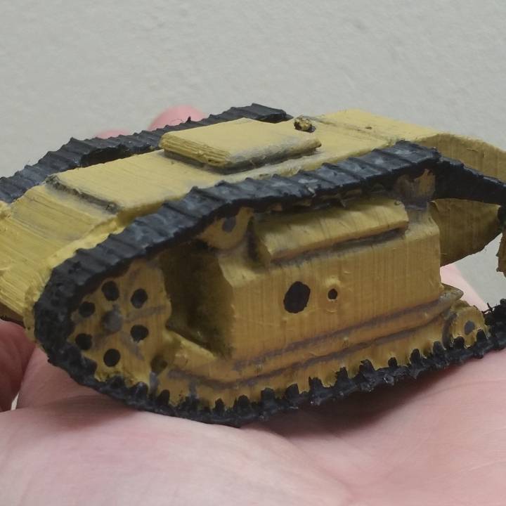 goliat sdkfz 302 seguimiento tanque tablero mesa modelo escala 2 ª guerra mundial 3D print model - Mito3D