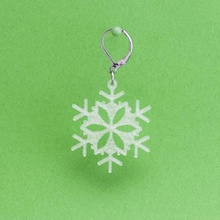 orecchini fiocco neve 4 gioielli natale inverno gli fiocchi stampa 3d Stampato in 3d print model - Mito3D