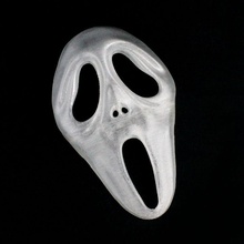 scream ghost face mask size props & cosplay halloween horror store 3d print model - Mito3D