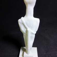 marmo figurina uomo cacciatore guerriero' tipo scansione antichi oggetto 3d print model - Mito3D