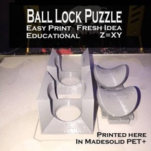 ball lock puzzle toys & games cube sphere richard swika balllockpuzzle magicballlock 3d print model - Mito3D