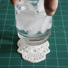 şeker kafatası bardak altlığı bahçe coaster iç sugarskullcoaster 3d print model - Mito3D