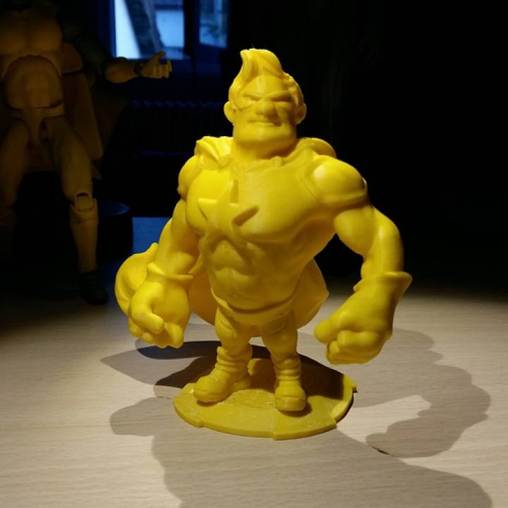 estrella fan art dibujos animados superhéroe milostutu 3D print model - Mito3D