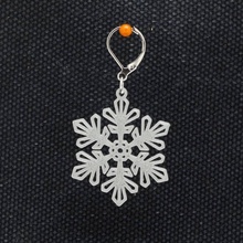 orecchini fiocco neve 5 gioielli natale inverno gli fiocchi stampa 3d Stampato in 3d print model - Mito3D