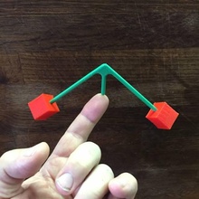 education center gravity sculpture balance finger learning 3d print model - Mito3D